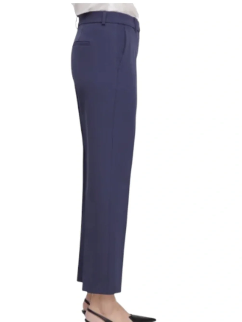 Express Womens Navy High Rise Tailored Ankle Pants 10